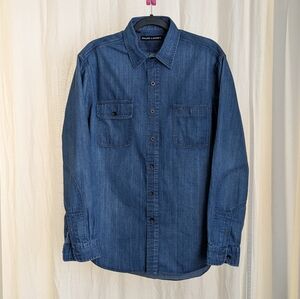 Ralph Lauren Men's Denim Button Up SZ L